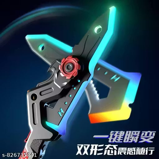 Durable and Stylish Glowing Battle Axe with Vibrant LED Lights for Creative Storytelling, Roleplay and Kids Entertainment
