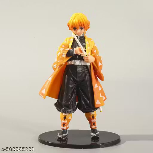 Demon Slayer Zenitsu Agatsuma Anime Action Figure standing 15cm Toy Figures