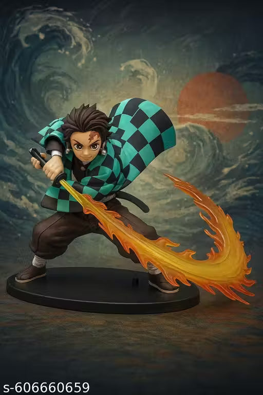 Tanjiro Flaming Sword Action Figure Limited Edition