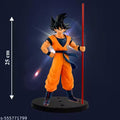 HATAKE Goku Action Figure – 25 cm Dragon Ball Z Collectible with Power Pole Saiyan warrior figure Anime character decoration DBZ toy with Power Anime figurine India Pole