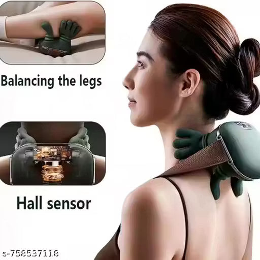 Neck and Shoulder Massager,Neck Massager for Pain Relief Deep Tissue with Two-Speed Temperature Adjustment Dual-Zone Heat,Back and Leg Massagers with Simulation Palm,Useful Gift