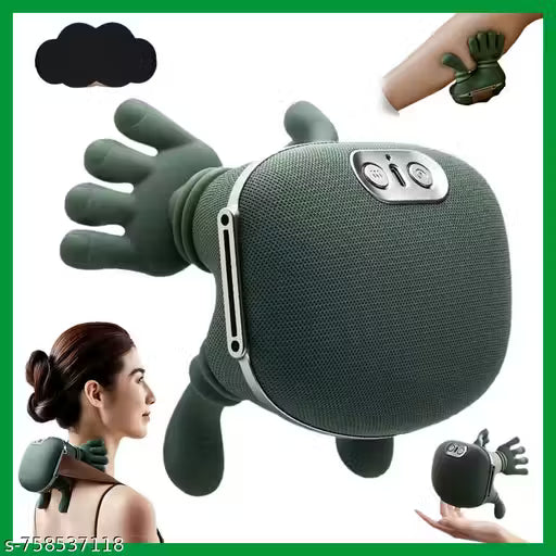 Neck and Shoulder Massager,Neck Massager for Pain Relief Deep Tissue with Two-Speed Temperature Adjustment Dual-Zone Heat,Back and Leg Massagers with Simulation Palm,Useful Gift